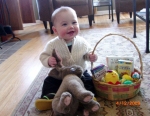 Archer and his first Easter basket